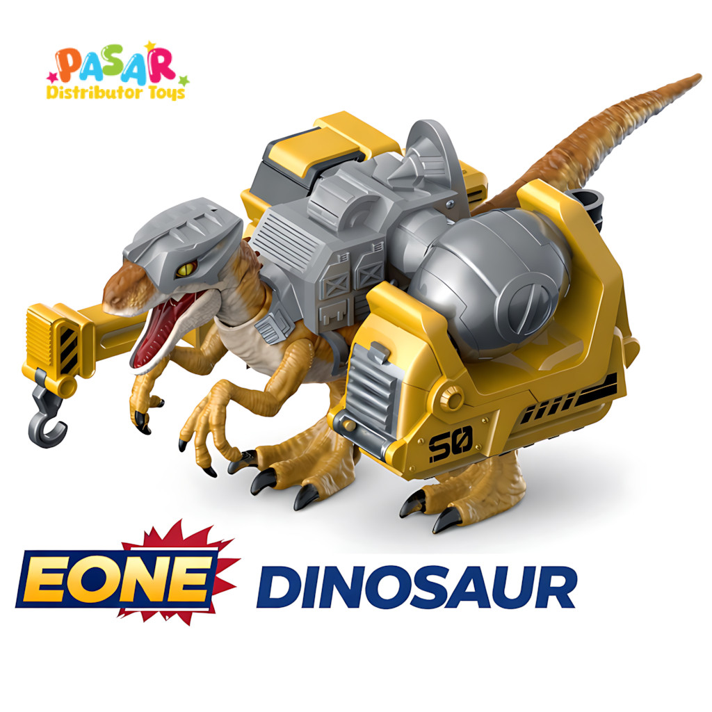 Mainan Robot Dinosaurus dengan Suara dan Lampu Bisa Digerakkan