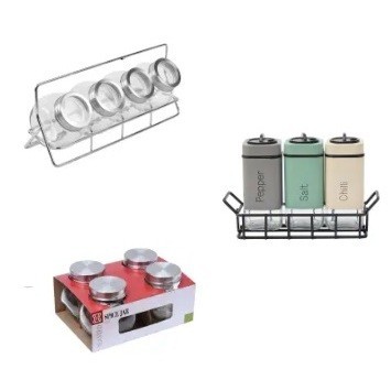 Informa tempat bumbu  kaca Spice Jar glass set isi 4 SEPHORA / SHEILA / HYENA
