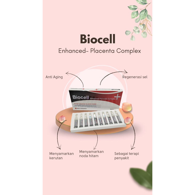 Biocell Placenta Cair 10 Ampul 2ml Ori