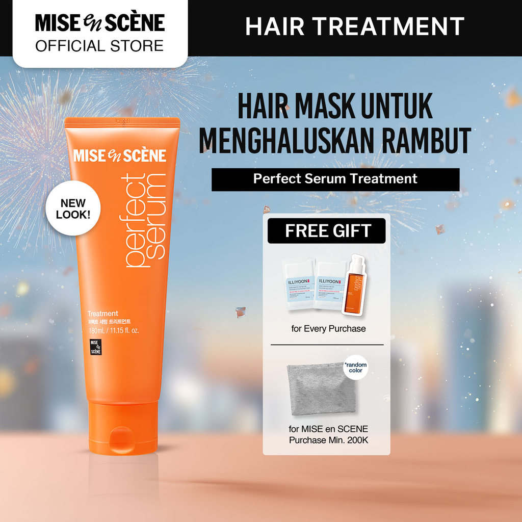 mise en scene Perfect Serum Treatment 180 ml - Masker Rambut Menghaluskan - Perawatan untuk Rambut R