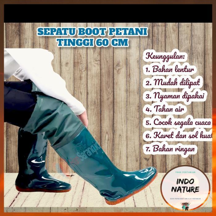 [ HS IndoNature ] sepatu petani jepang sepatu pertanian boot tani 60 CM - 41