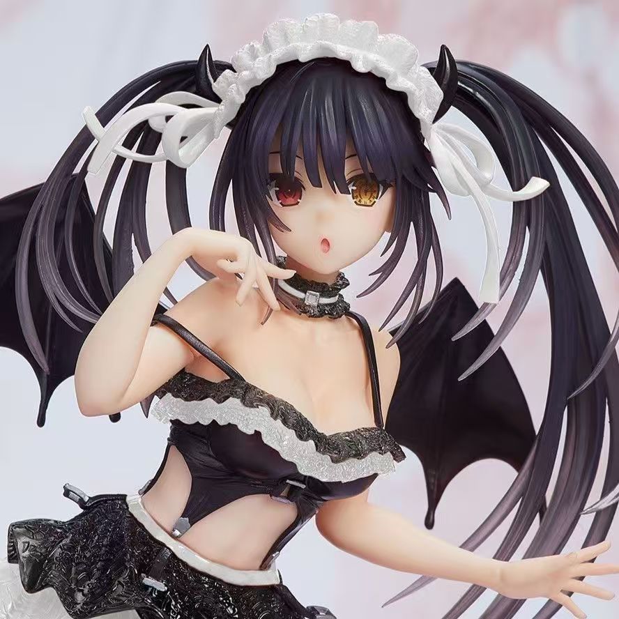 DATE A LIVE Anime Figures Tokisaki Kurumi & Nightmare Figures Doll Devil Costume Wings Model Action 