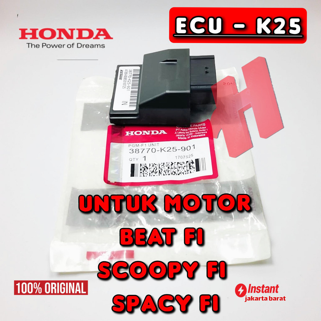 ORI ECU KODE-k25 ORI HONDA AHM CDI BEAT FI/ SCOOPY FI/ SPACY FI PRESISI AHM ORIGINAL ASLI