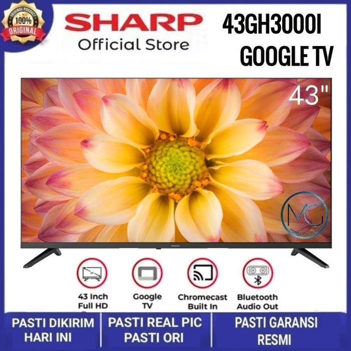 SHARP LED TV 43" 2T-C 43GH3000 43 INCH HDMI 2K ANDROID