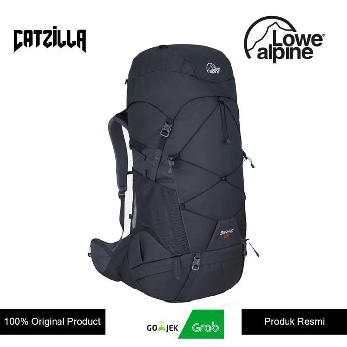 Tas Gunung Carrier Lowe Alpine Sirac 65 Backpack - Ebony
