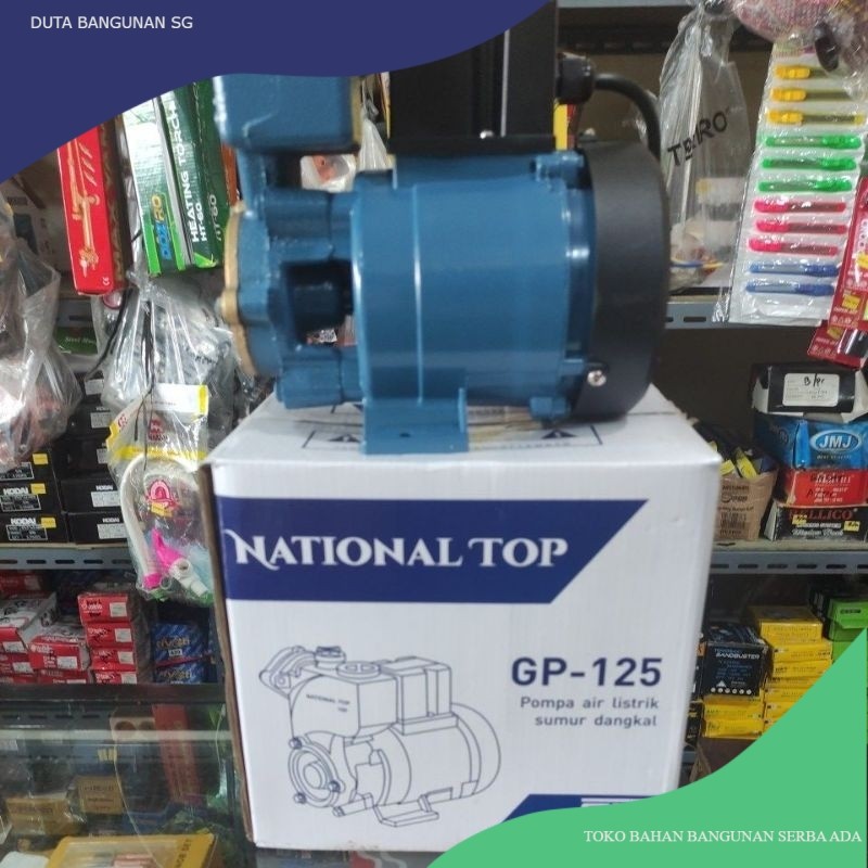 mesin pompa air NATIONAL TOP 125watt / pompa nasional TOP 125watt manual