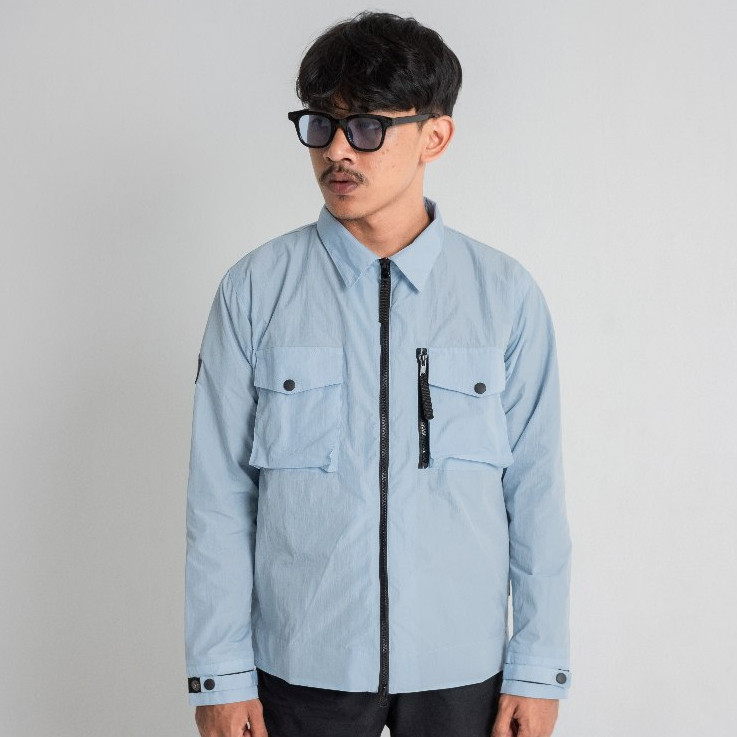 Troublemaker | Overshirt Jacket - Buckingham Ice Blue | LM