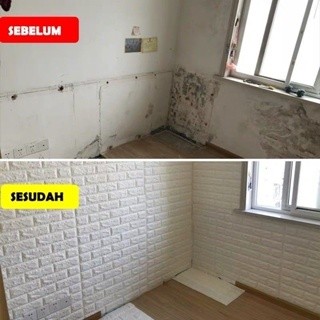 (70X77CM) Wallpaper 3D Foam 70cm x 77cm x 3mm | Room Decoration Wallpaper | 3D Foam Bata/  walpaper 