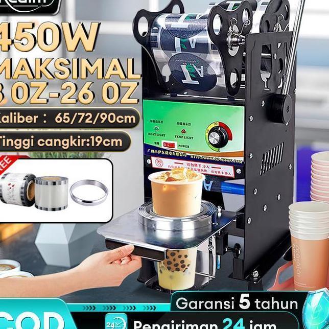 PROMO Reaim Cup Sealer Mesin Press 826 Oz Mesin Cup Sealer Semua Ukuran Cup Mesin Press Gelas Plasti