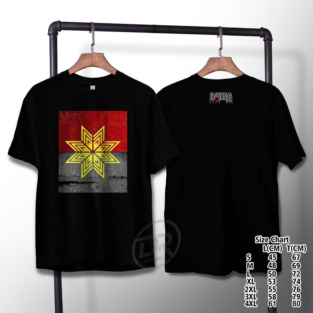 kaos dewa 19 laskar cinta / TSHIRT KAOS ANNIVERSARY DEWA19 30THN /  Bahan Cotton Combed 30s Kaos Pri