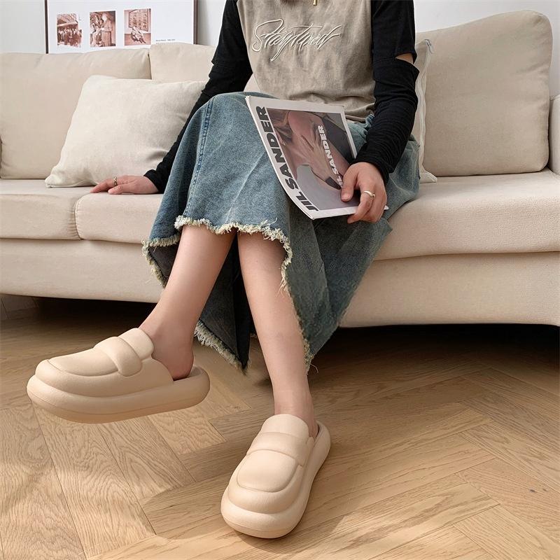 Sendal Slip On Wanita Model Terbaru, Flat, Anti Slip, Nyaman Dipakai di Kantor & Outdoor, Bagian Dep