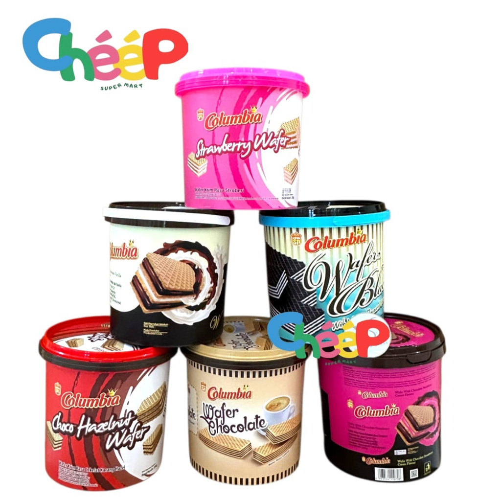 1DUS ISI 6TOPLES WAFER COLUMBIA MIX RASA / WAFER LEBARAN /JAJAN LEBARAN DAPAT 6 TIMBA