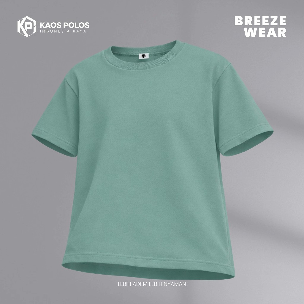 SabLok Breezewear T-shirt Cotton Premium 24s - SabLok HIJAU SAGE Pria Wanita