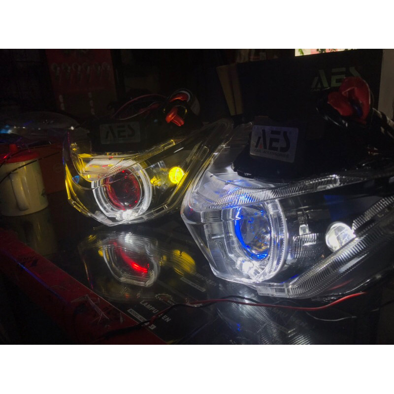 LAMPU PROJI BILED AES BEAT DELUXE& BEAT STREET 2020-2023 dan BEAT 2024,PNP SAKLAR PASSBEAM/PIW PIW+S