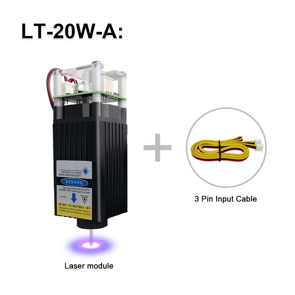 LASER TREE 20w 40W 80W Laser Module 450nm Laser Head Blue Laser for Cnc Laser Engraving Cutting Mach