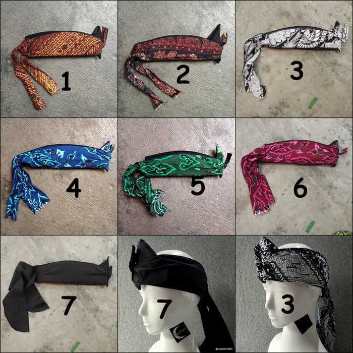 NEW 161 Ikat Kepala Tradisional Batik Sunda IKAT-SUNDA BOLONG 161