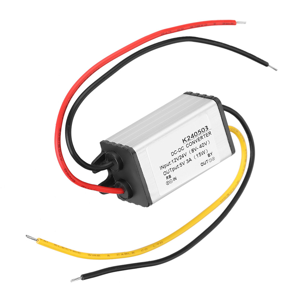 12V24V to 5V 3A Small Aluminum Case Buck Converter Buck Power Supply Buck Converter Power Module