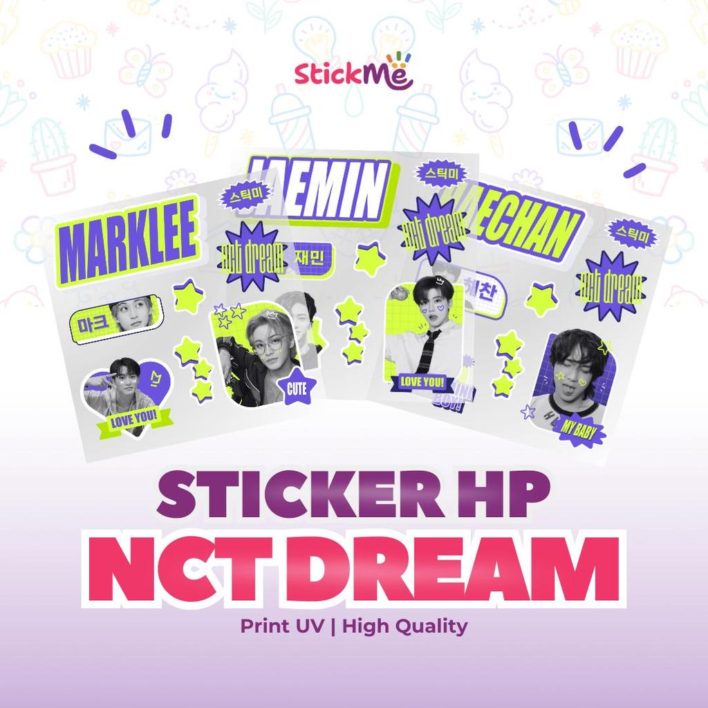 STICKME STICKER UV CASE HP NCT DREAM Aesthetic Stiker Pack Sticker Kpop Set StiCker Boyfie Estetik D