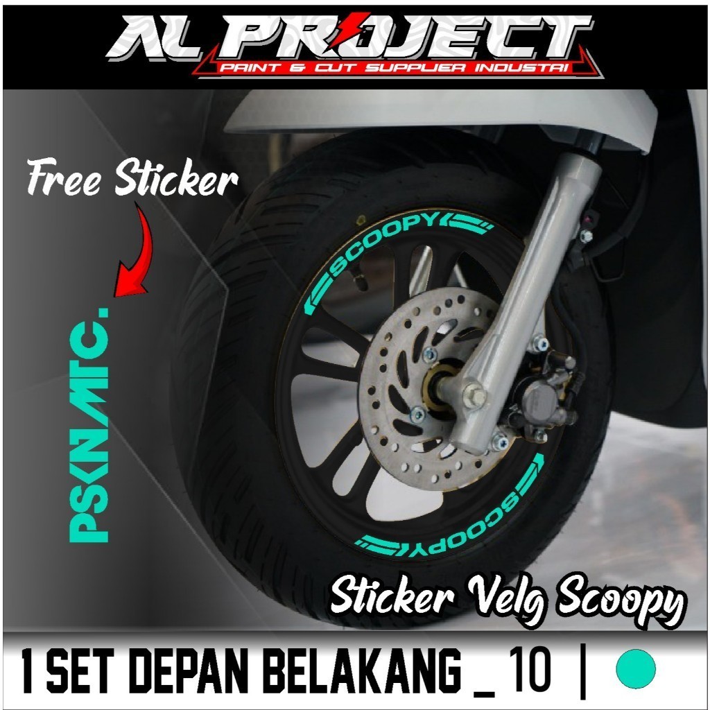 Cutting Sticker Velg Scoopy Free Stiker - Aksesoris Stiker Cutting Velg Honda Scoopy 2022 List Pelek