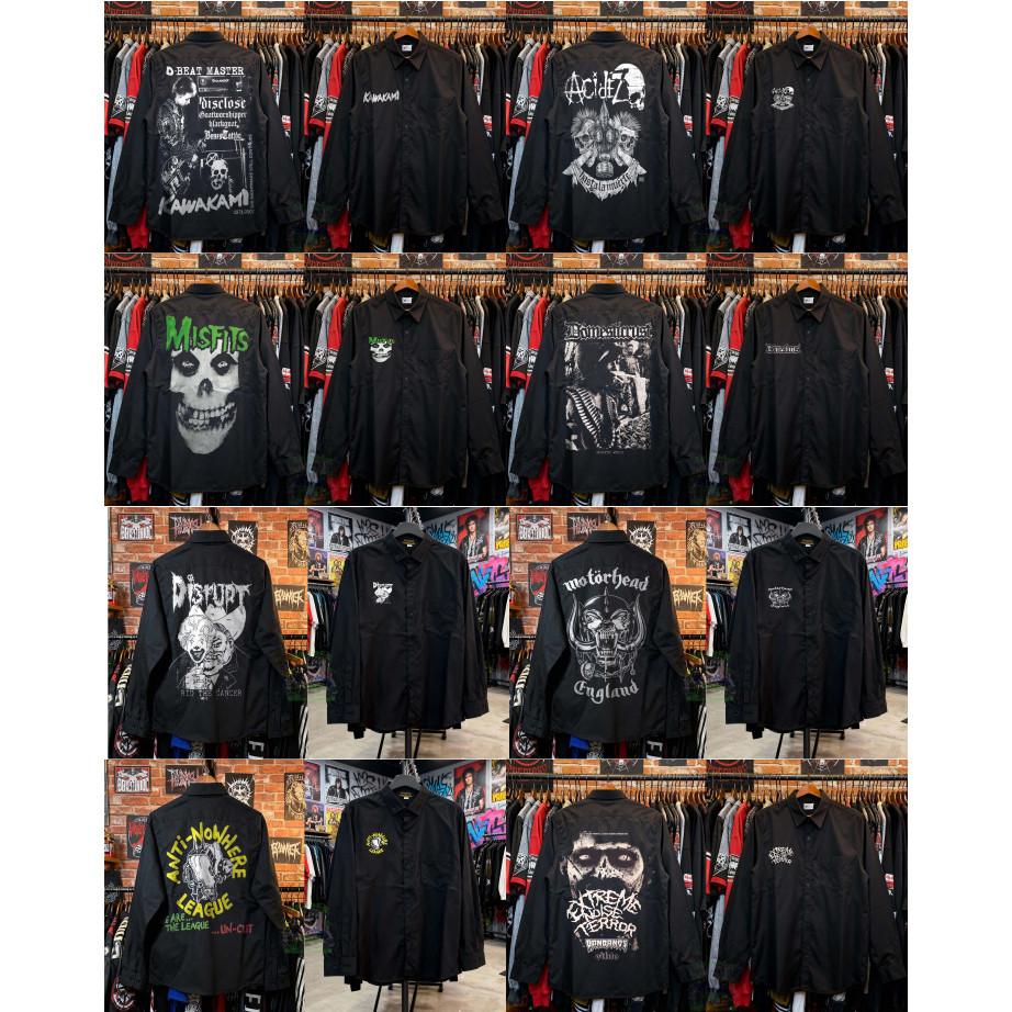 COD KEMEJA PANJANG BAND PUNK,KEMEJA COSTUM,KEMEJA MISFTS,KEMEJA BAND MOTORHEAD,KEMEJA COSTUM BAND,KE