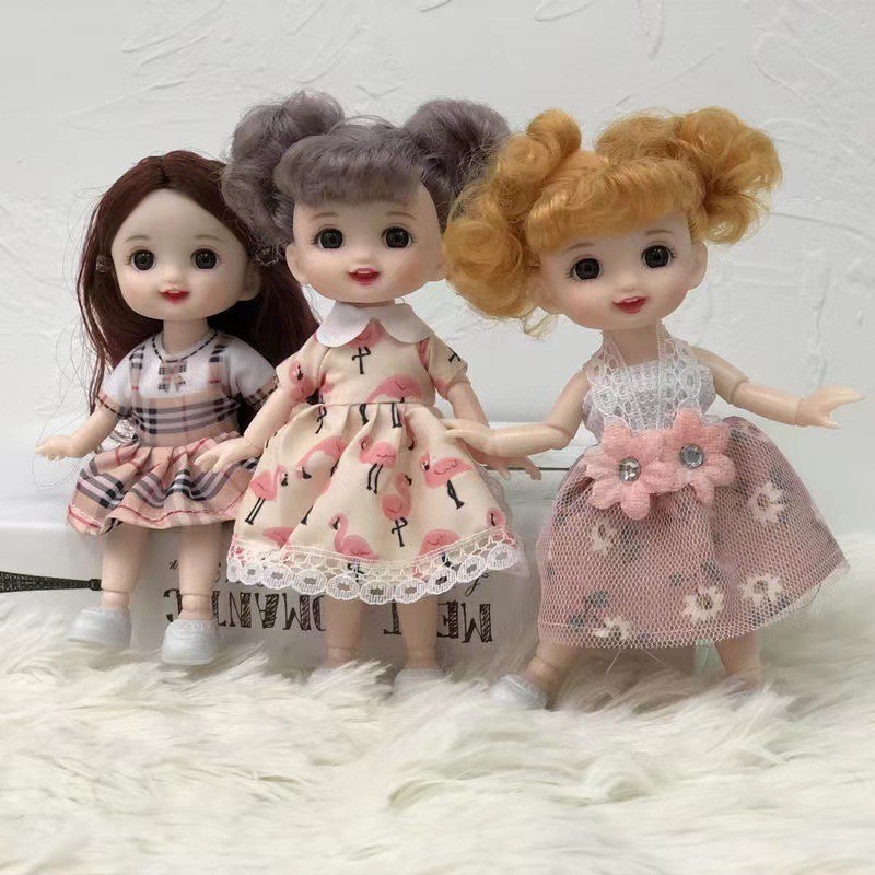 CUCI GUDANG 17cm boneka yuna BJD Doll Toys Sendi fleksibel Princess Girls Mini Cute Hadiah buat
