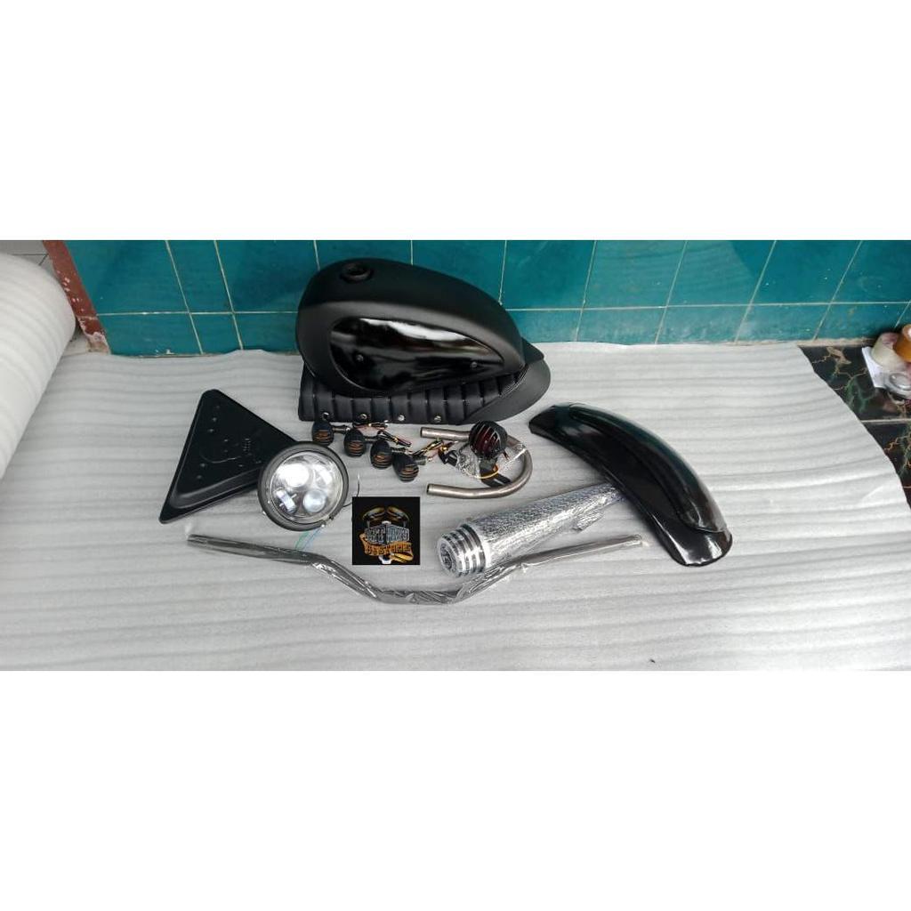 [GM] Paket Tangki motor Paket set Body Custom Thunder Tiger Megapro CB GL100 byson dan Scorpio / Pak