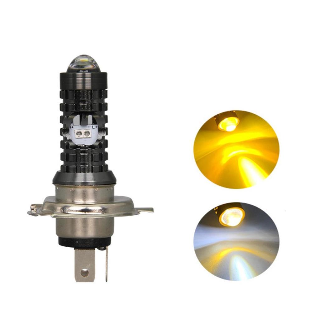 Lampu Utama JS-011 Bohlam H4 mobil & motor 2 warna laser Headlamp IP67 super terang AC DC bola lampu