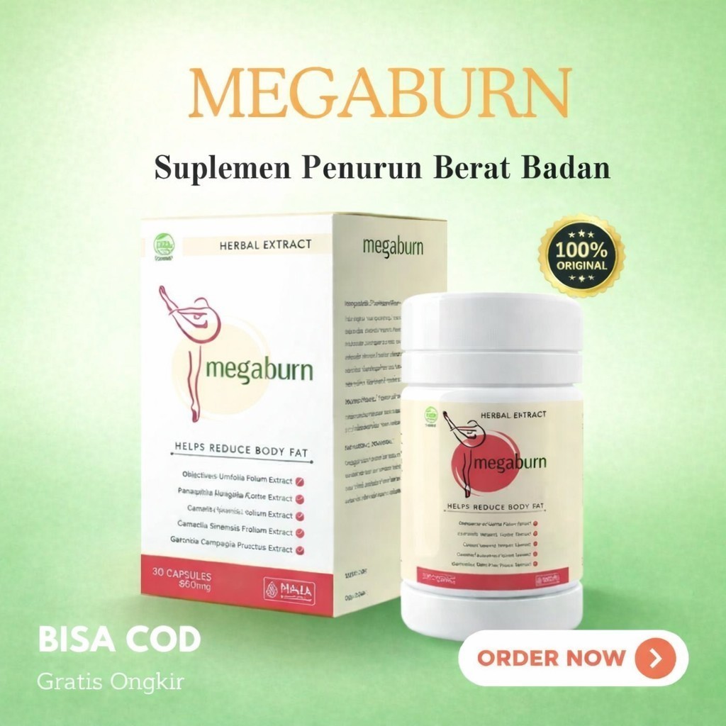 MEGABURN OBAT PELANGSING Obat Diet Pelansing Badan Ampuh  Megaburn AMPUH diet sehat