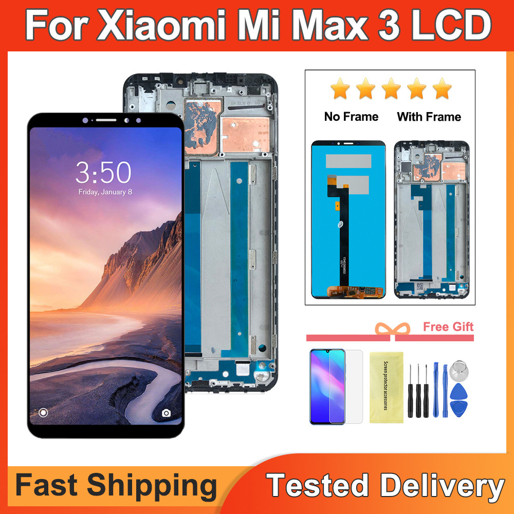 6.9" For Xiaomi Max3 LCD splay gitizer Assembly For Xiaomi Mi Max 3 M1804E4A LCD Screen Replacement 