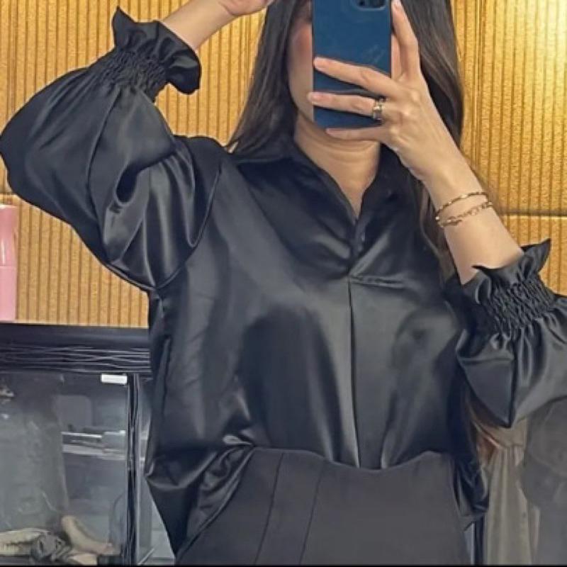 Blouse Keren/Kemeja Wanita/Atasan Wanita/Kemeja Satin/Blouse Satin Premium Bahan bagus bagus