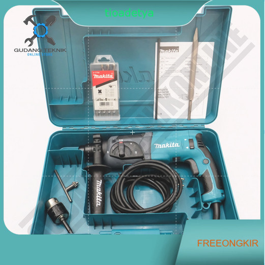 Rotary Hammer Makita HR2470X5 - Bor Bobok Beton Hammer Drill HR 2470 - Rotary Hammer SDS Rotary Hamm