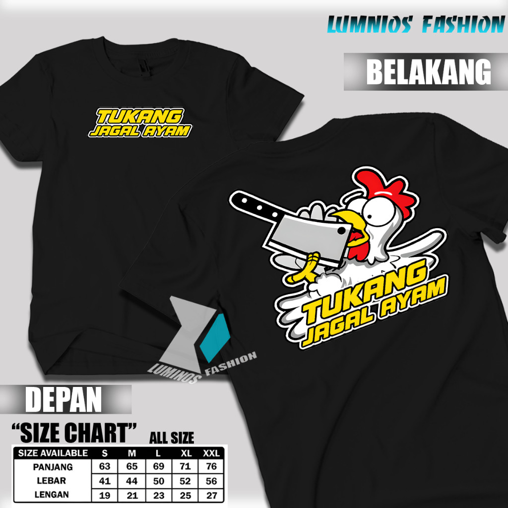 KAOS TUKANG POTONG AYAM // KAOS JAGAL AYAM // KAOS MURAH // KAOS PREMIUM