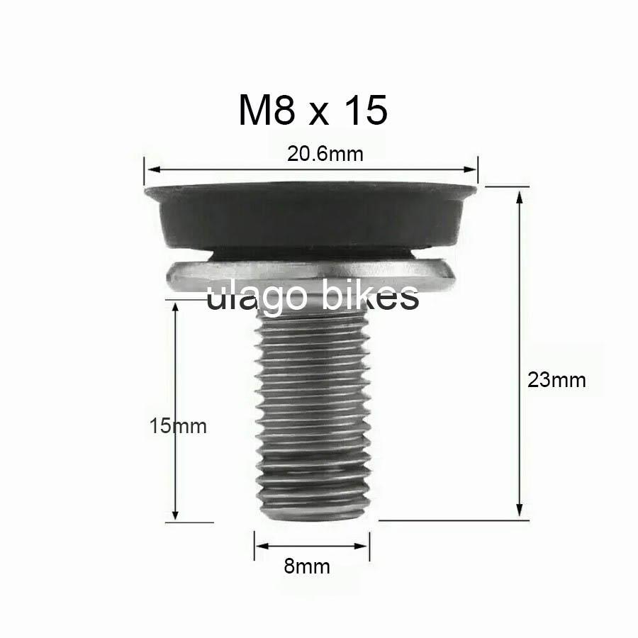 (1pc) Baut Tutup BB kotak ULAGO Crank arm crankset neco litepro  kunci L cover as bolt nut mtb seli 