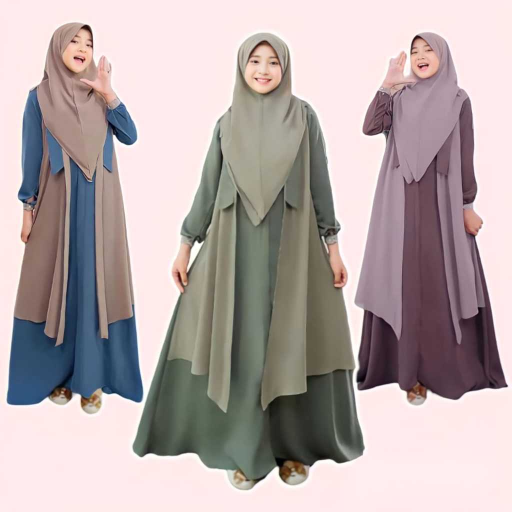 Bajugamis Gamis Syar'I Lebaran Anak2 Tanggung Anak Perempuan Termurah Gamis Anak Gmis Lebaran Anaj R