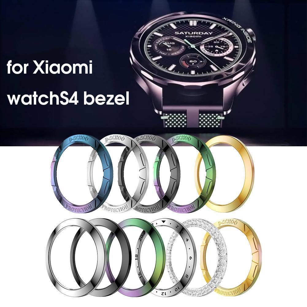 for Xiaomi WatchS4 Bezel Watch Style Bezel for Xiaomi Watch S4 Protector Accessories Protective Fram
