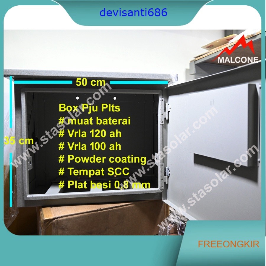 Box pju listrik tenaga surya