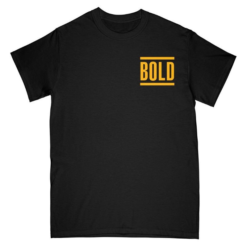 [Biasa] Baju Band - Bold Logo T-Shirt & Kaos Tanpa Jaitan Samping - Pria Wanita Dewasa Unisex Size
