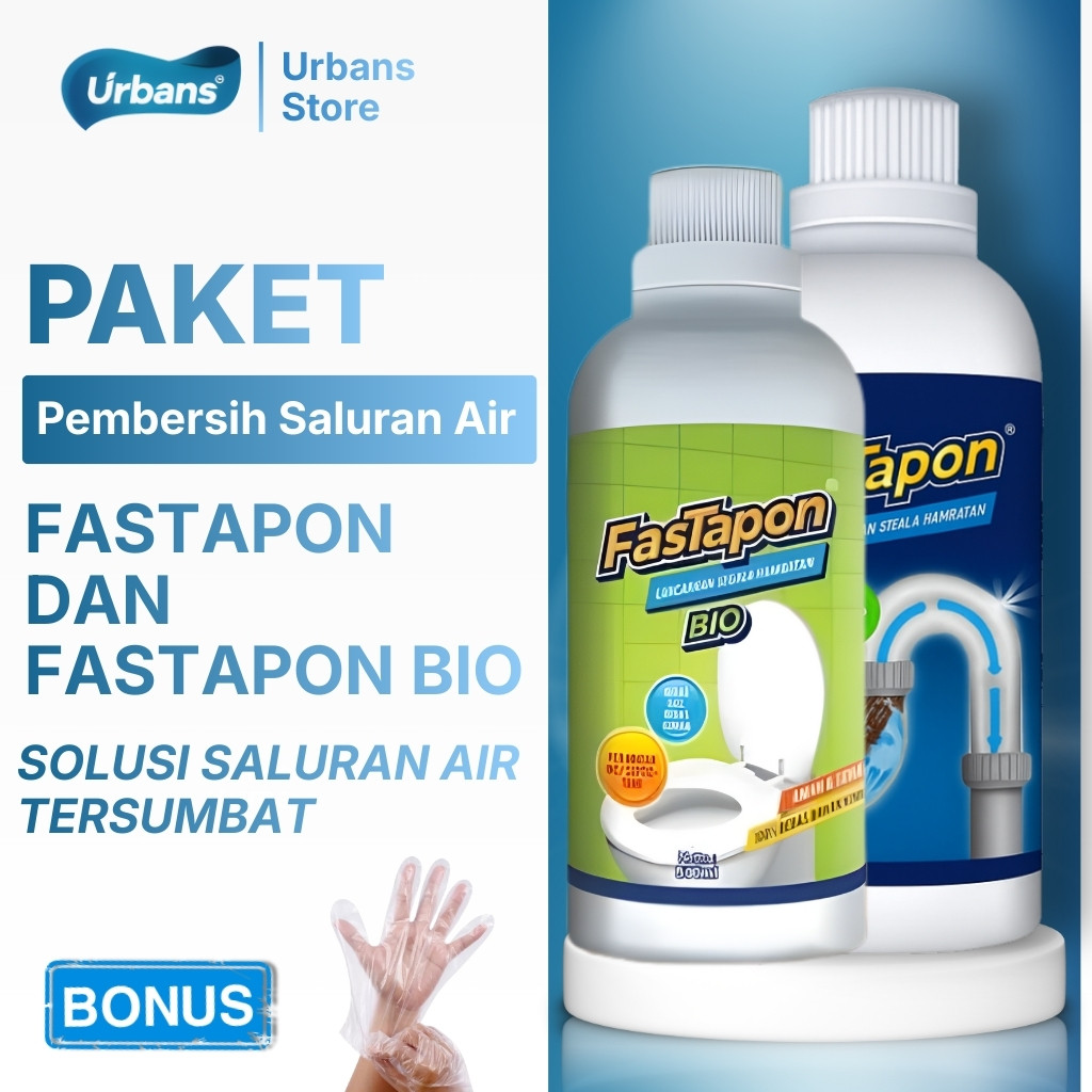 ( PAKET HEMAT ) Fastapon anti sumbat dan fastapon bio anti macet wc toilet mampet dan sumbat ampuh