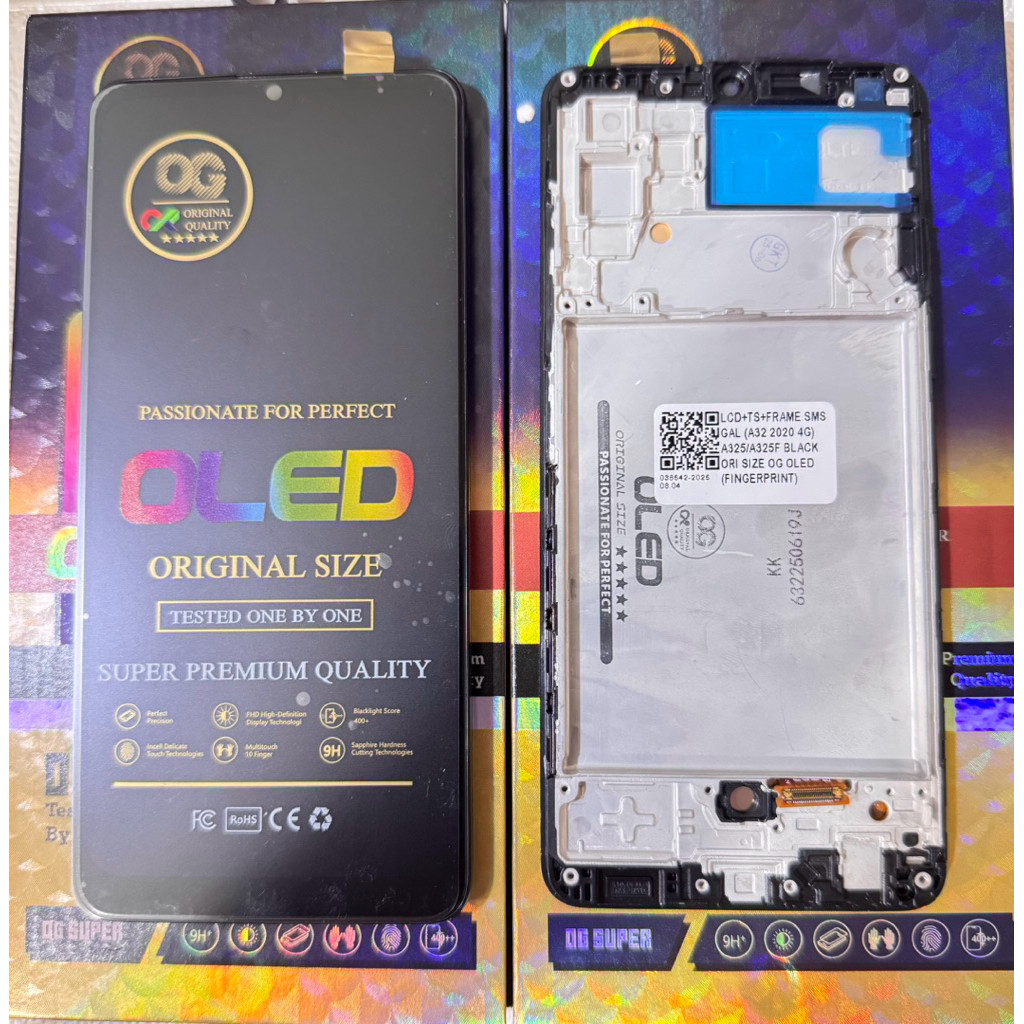 LCD OG OLED + FRAME SAMSUNG A32 4G / A325 / A325F | Lcd + Ts + Frame OLED A32 4G ORI SIZE OG OLED