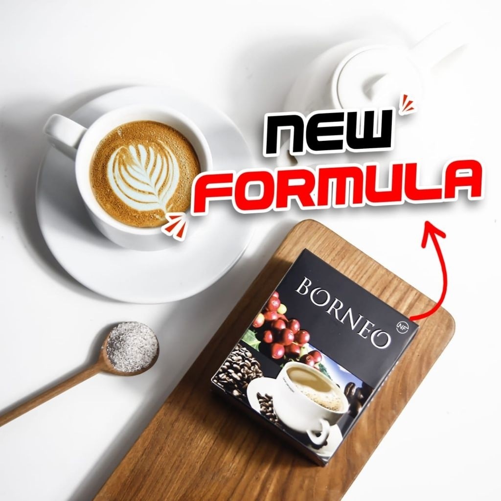 DISKON Kopi borneo 1 box NEW FORMULA kopi kesehatan asli original distributor resmi