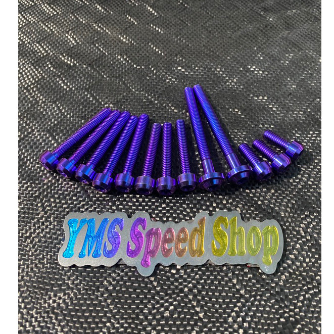(Zee Nana) Baut Titanium full set CVT Vario 125/150 kualitas original titanium vietnam