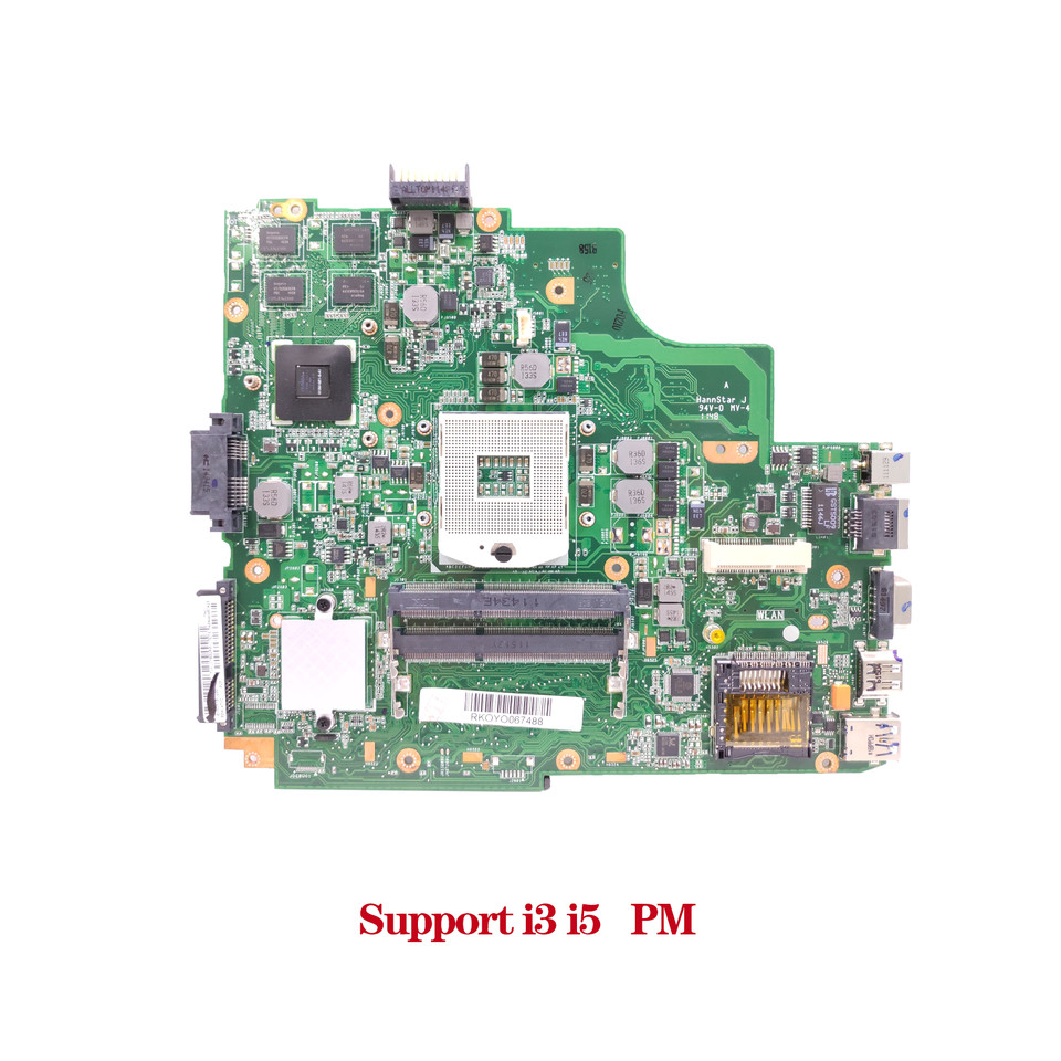 KEFU A43S Laptop Motherboard For ASUS A84S K43SD A83S K43E Notebook Mainboard With I3 Or Support I3 