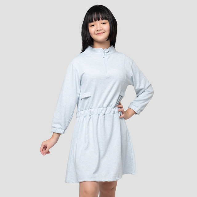 Nevada Karet Pinggang Midi Dress Anak Perempuan 123372271