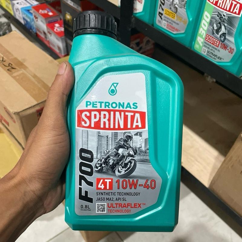 Oli Petronas Sprinta F700 4T 10W-40 Oli Mesin Motor Sintetis Teknologi Ultraflex 0.8L