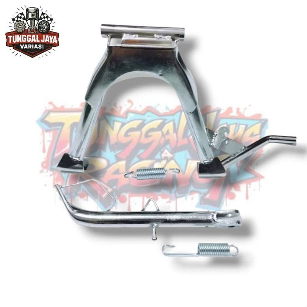 Standar Jagang Tengah Mio J Mio GT Ring 17 Set Jagrak Samping PNP Mio Soul GT chrome q