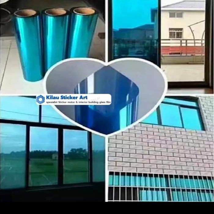 Atap Home STICKER KACA CERMIN STIKER KACA FILM JENDELA RUMAH ONE WAY RIBEN - F