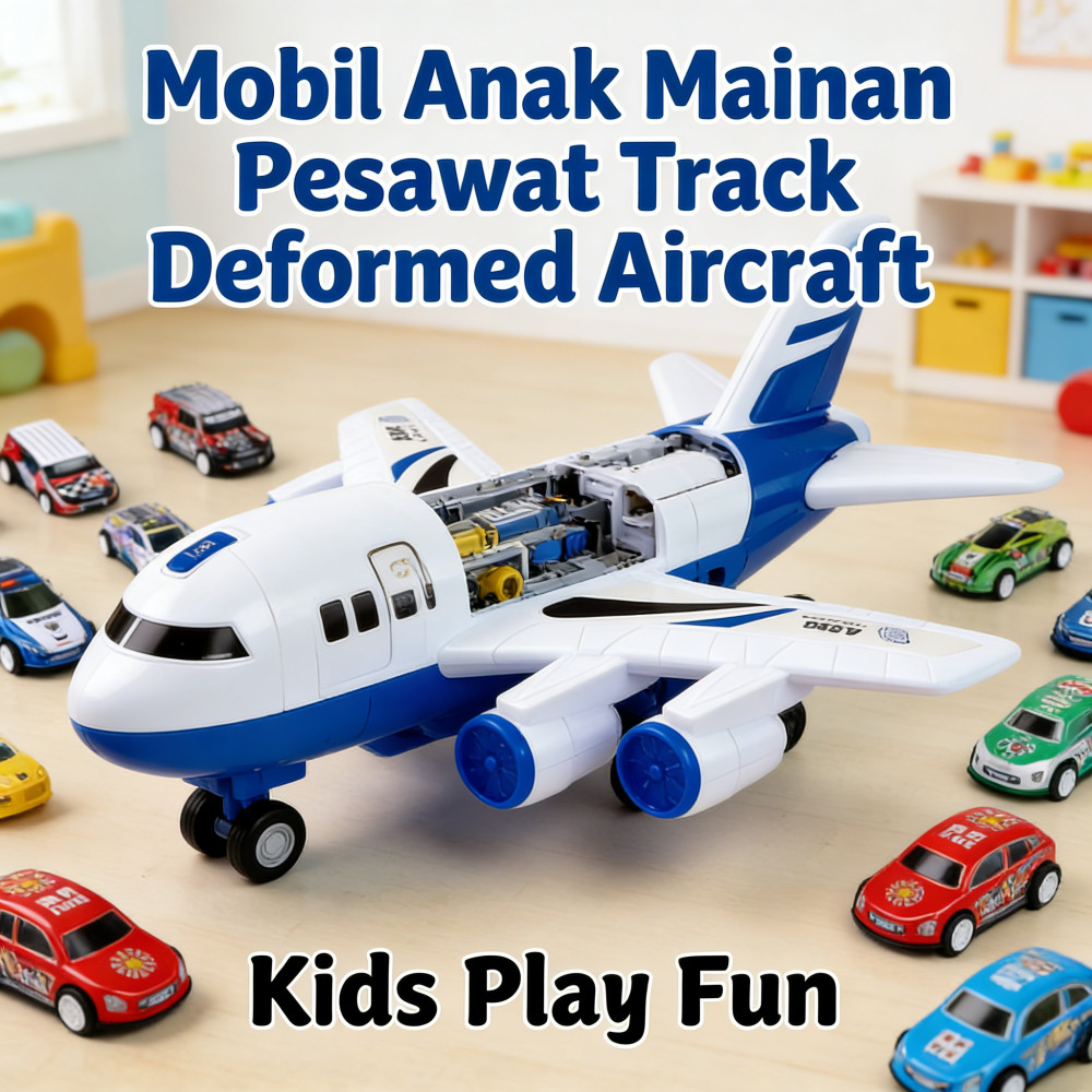 Anak Laki Laki Helikopter Pesawat Baling Mainan Tarik Anak Pesawat