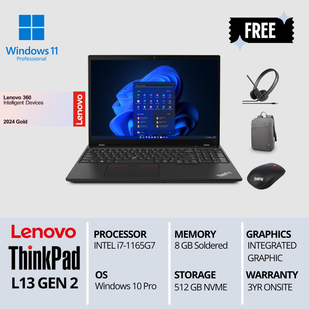 Laptop Lenovo ThinkPad L13 Gen 2 Intel i7. 8GB/512
