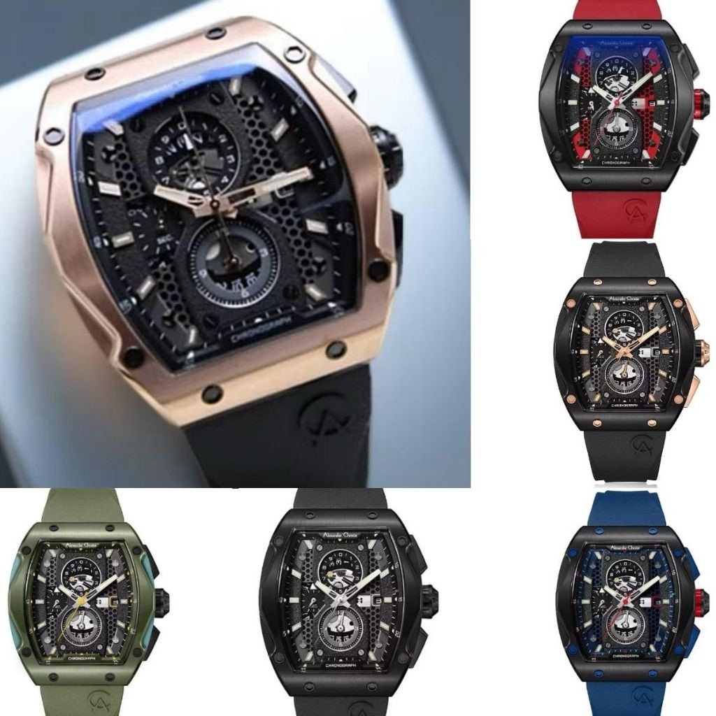 AC 6608 JAM TANGAN PRIA ALEXANDRE CHRISTIE AC6608 RUBBER / AC 6628 MCR ORIGINAL 6628 Couple  AC 6628
