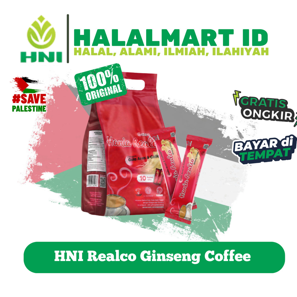 HNI Hania Realco Ginseng Coffee - Kopi Ginseng Booster Energi Alami
